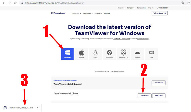 How to download Team Viewer from official web site