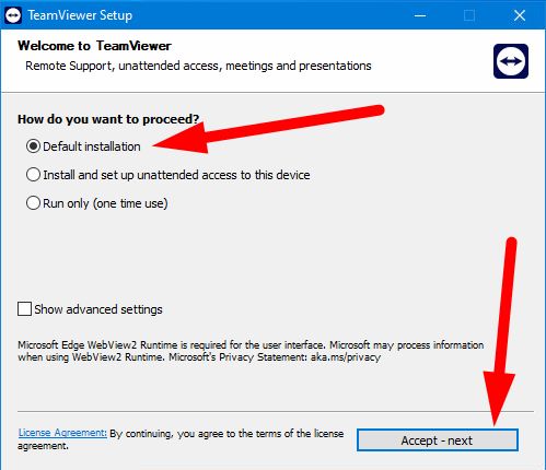 How to install Team Viewer - step 1